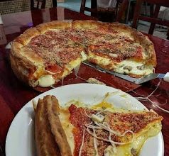 Photo of HOMEMADE CHICAGO STYLE DEEP DISH PIZZA