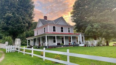 Photo of Off market. Setting is perfect and the house is beautiful! 13 acres in West Virginia. Circa 1906. $475,000