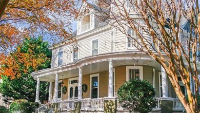 Photo of Porch goals! Pretty stained glass! Circa 1900 in Virginia. $349,900