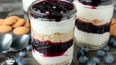 Photo of Blueberry cheesecake jars